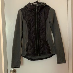 Athleta grey and black sweatshirt/jacket